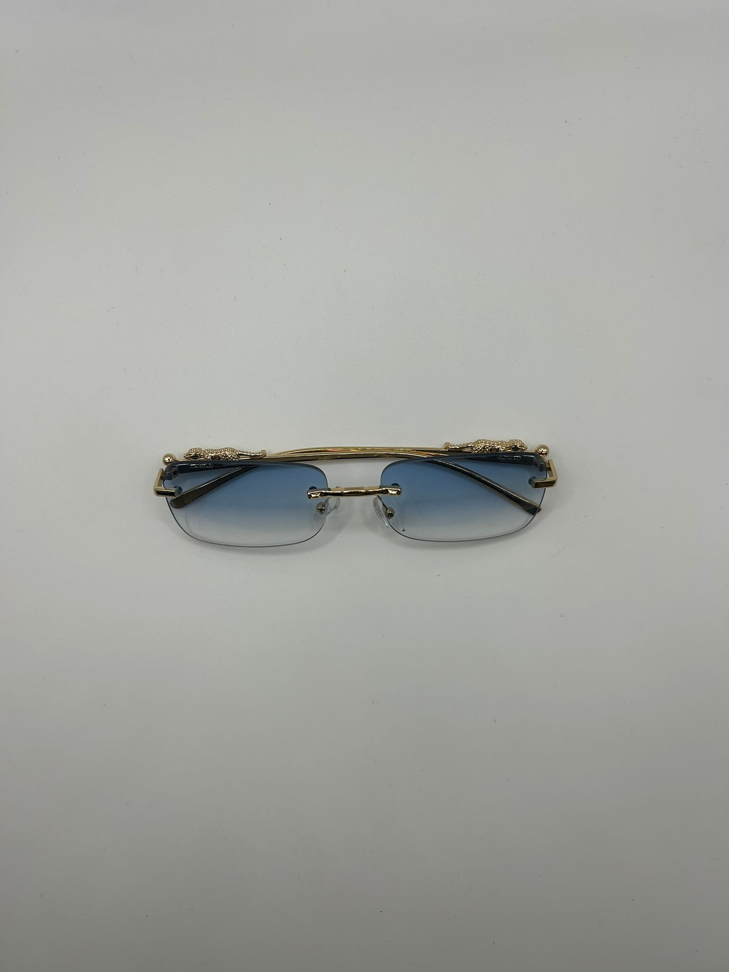 Occhiali VELUX CLASSIC BLUE – Rimless Gold | Made in Italy