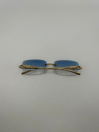 Occhiali VELUX CLASSIC BLUE – Rimless Gold | Made in Italy