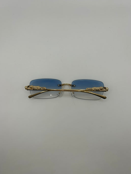 Occhiali VELUX CLASSIC BLUE – Rimless Gold | Made in Italy