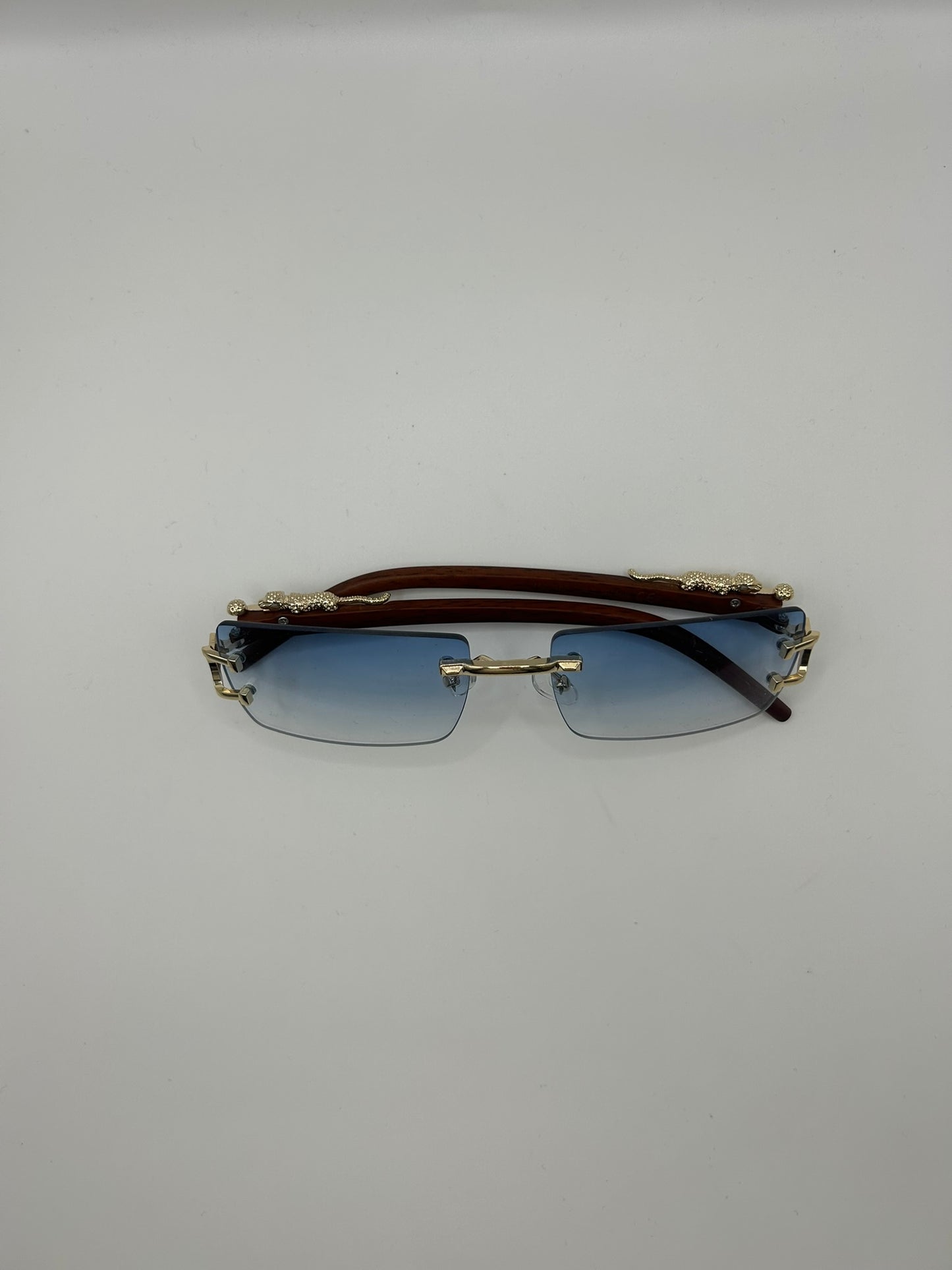 Occhiali VELUX CLASSIC WOOD – Rimless Gold | Made in Italy