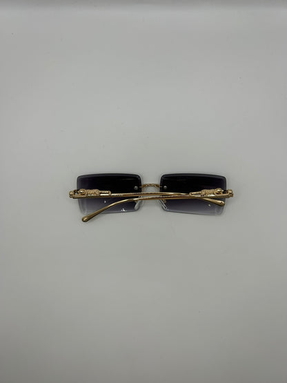 Occhiali VELUX CLASSIC BLACK – Rimless Gold | Made in Italy